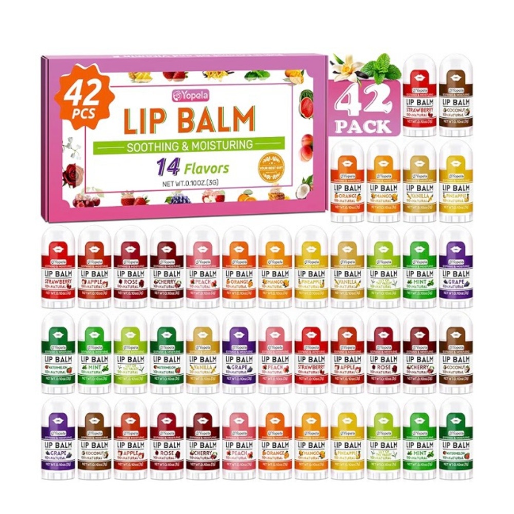 42- Pack Assorted Mini Lip Balms!! BRAND NEW & SEALED! Perfect for Buyer Gifts